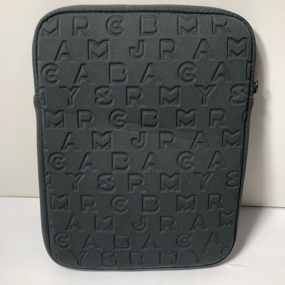 Marc by Marc Jacobs Dreamy Print Pattern Gray Neoprene iPad Tablet Case Sleeve - Picture 5 of 10